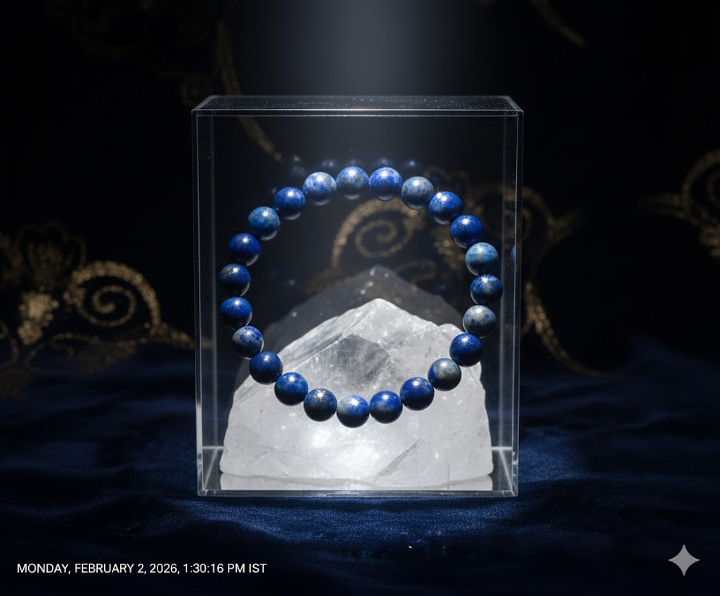 Lapis Lazuli is a celestial deep-blue stone prized for centuries as a symbol of wisdom, royalty, and truth.